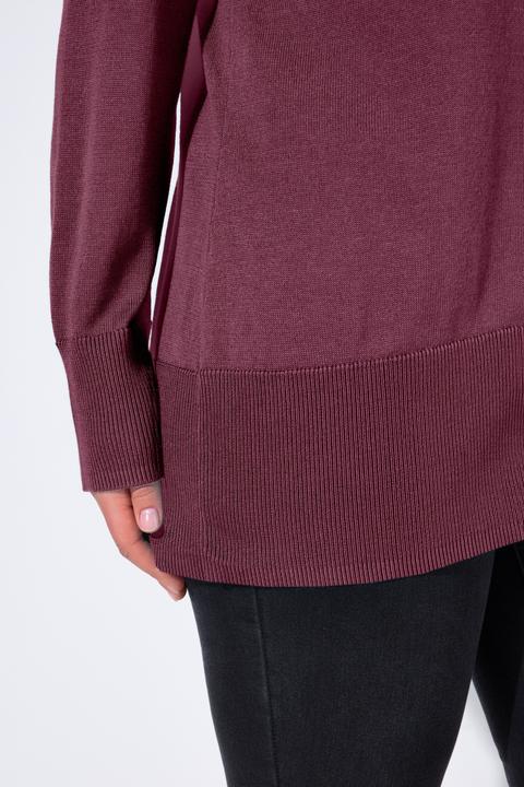 Produktbild Ulla Popken Strickjacke, V-Ausschnitt, Knopfleiste, Feinstrick (54, 56)