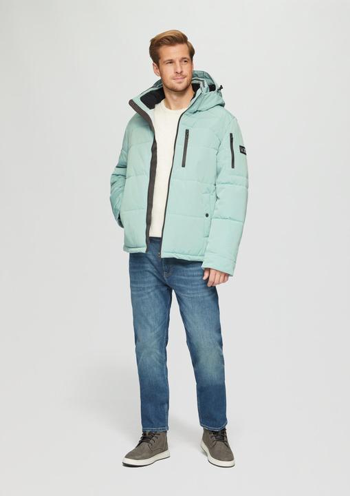 Immagine prodotto S.Oliver Outdoor-Jacke Wasserabweisende Steppjacke mit abnehmbarer Kapuze (L)