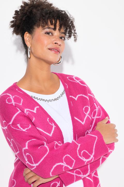 Produktbild Miamoda Strickjacke, Classic Fit, Herzmuster (46, 48)
