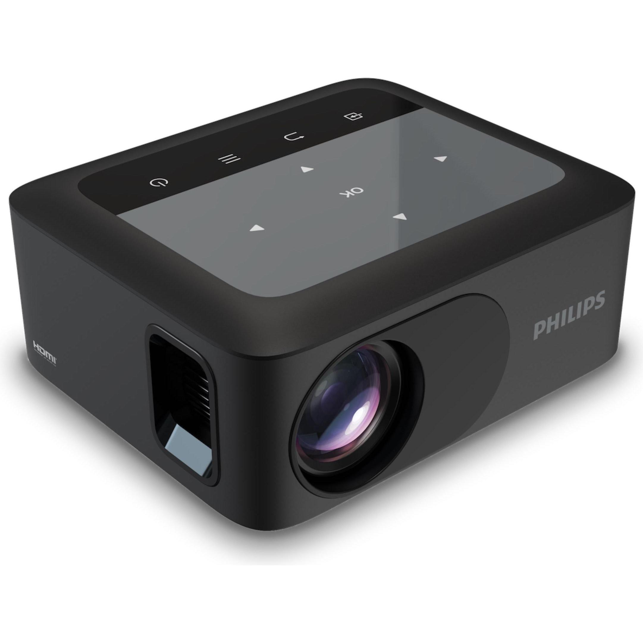 Philips Videoprojektor NEOPIX 110 (HD, 100 lm, 1.47:1), Beamer, Schwarz
