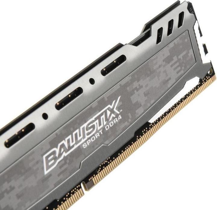 Produktbild Crucial Ballistix Sport LT grau. (2 x 8GB, 2666 MHz, DDR4-RAM, DIMM)