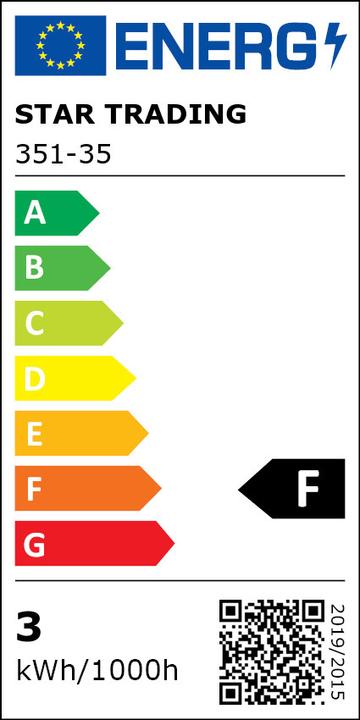 Energy Label Star Trading LED Leuchtmittel E27 G45 Klar (E27, 250 lm, 1x)