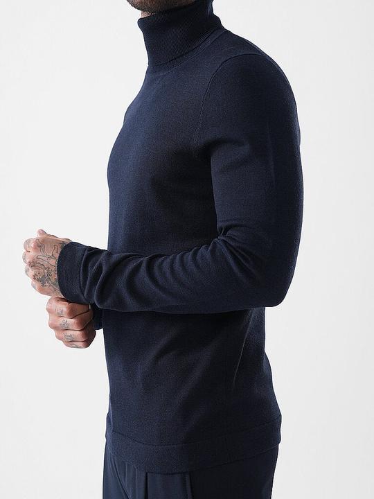 Actual product image Drykorn Turtle Neck Joey Pullover Fine Knit Blue (L)