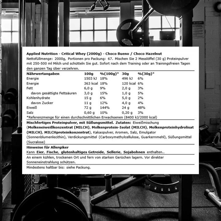 Produktbild Applied Nutririon Critical Whey (2000 g, 1x)
