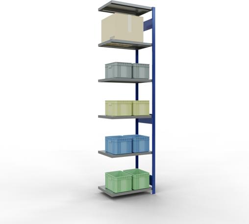 Actual product image Schulte Lagertechnik MULTIplus250 boltless add-on bay system with length bolts