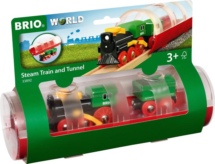 Actual product image Brio Steam engine and tunnel