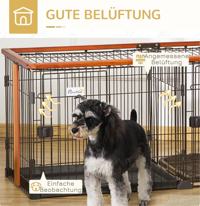 Actual product image PawHut Dog cage with tray