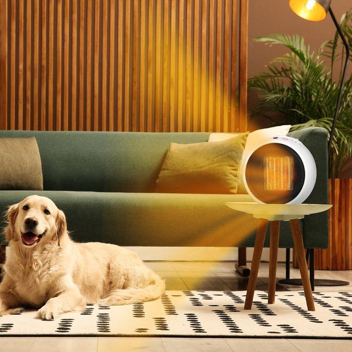 Produktbild Swisshandel24 Heizlüfter Heizgerät Elektroheizer Heizer Heizung Wärme 900W/1500W PP-Kunststoff Weiss+Schwarz 22 x (1500 W)