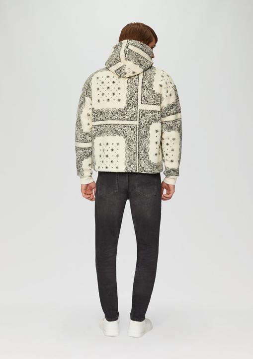 Immagine prodotto S.Oliver Sweatshirt Jacke Sweatshirt aus Teddyplüsch im All-over-Print (M)