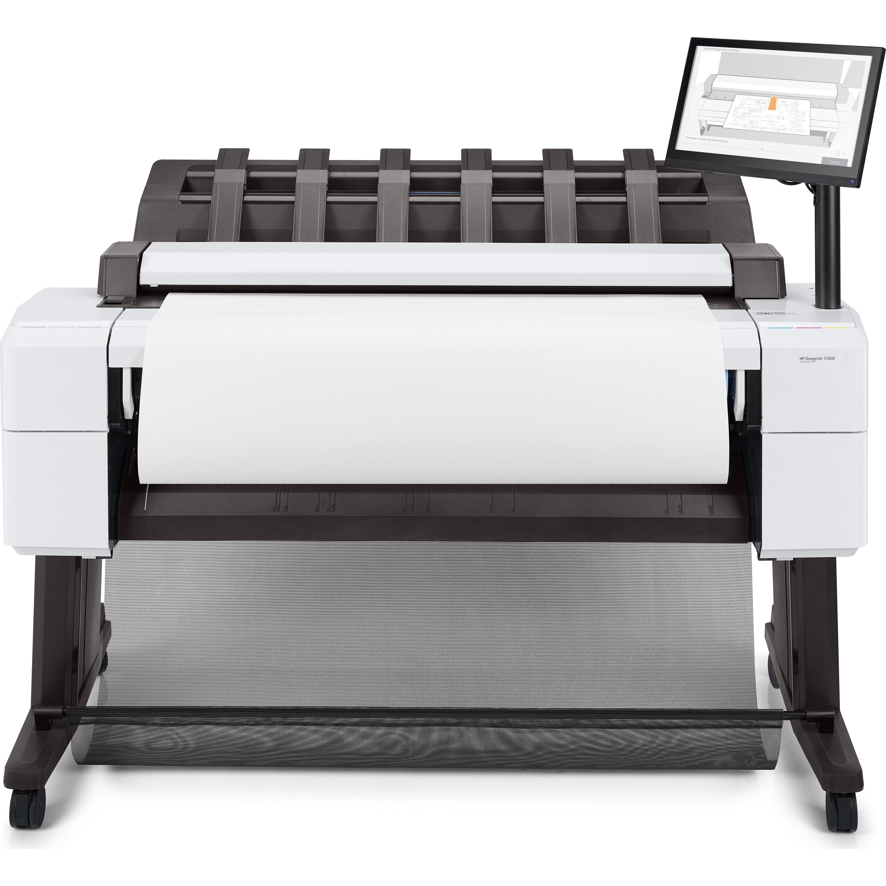 HP Designjet T1600dr PS (Tintenpatrone, Farbe), Drucker, Schwarz, Weiss