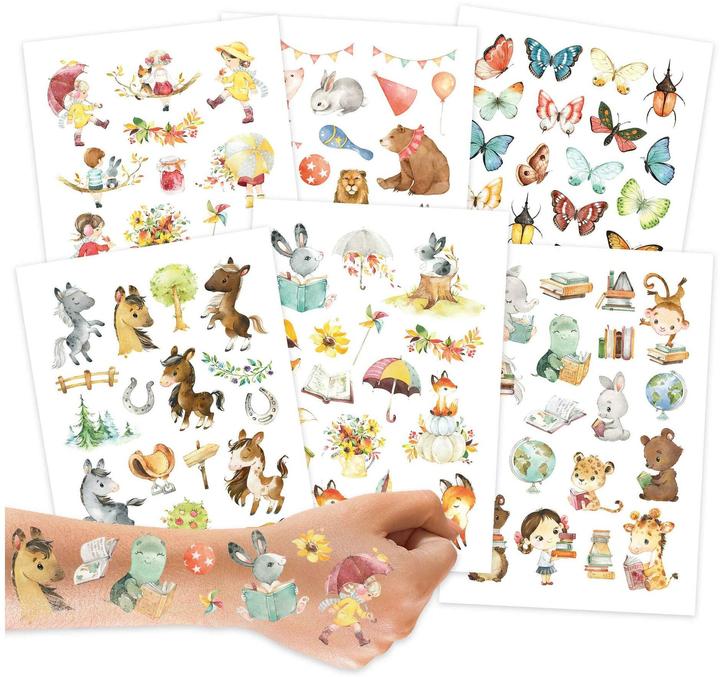 Papierdrachen Horses and reading friends