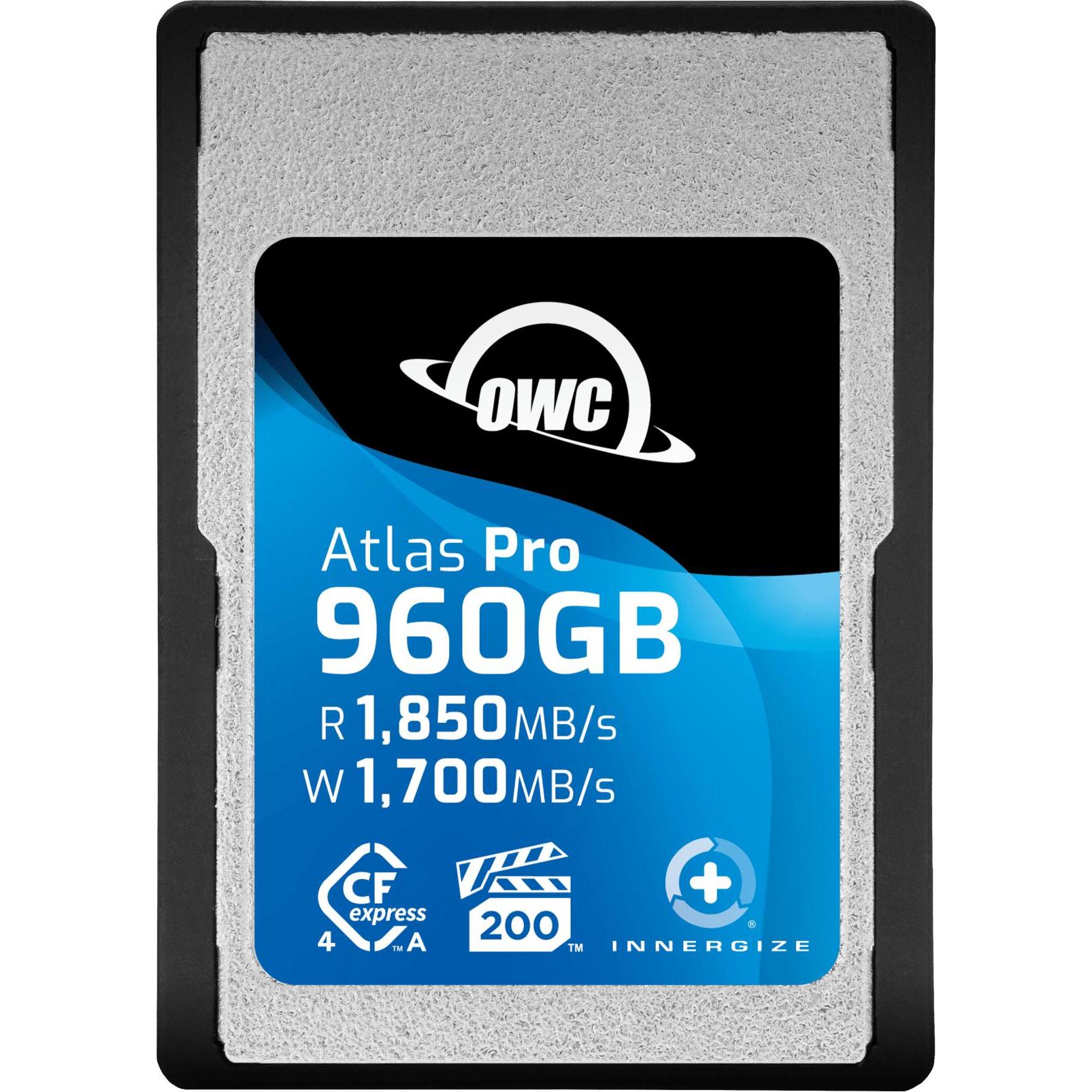 OWC Schede Atlas Pro CFexpress Tipo A da 960 GB - VPG 200, CFX A (960 GB, CFexpress type A), Scheda di memoria