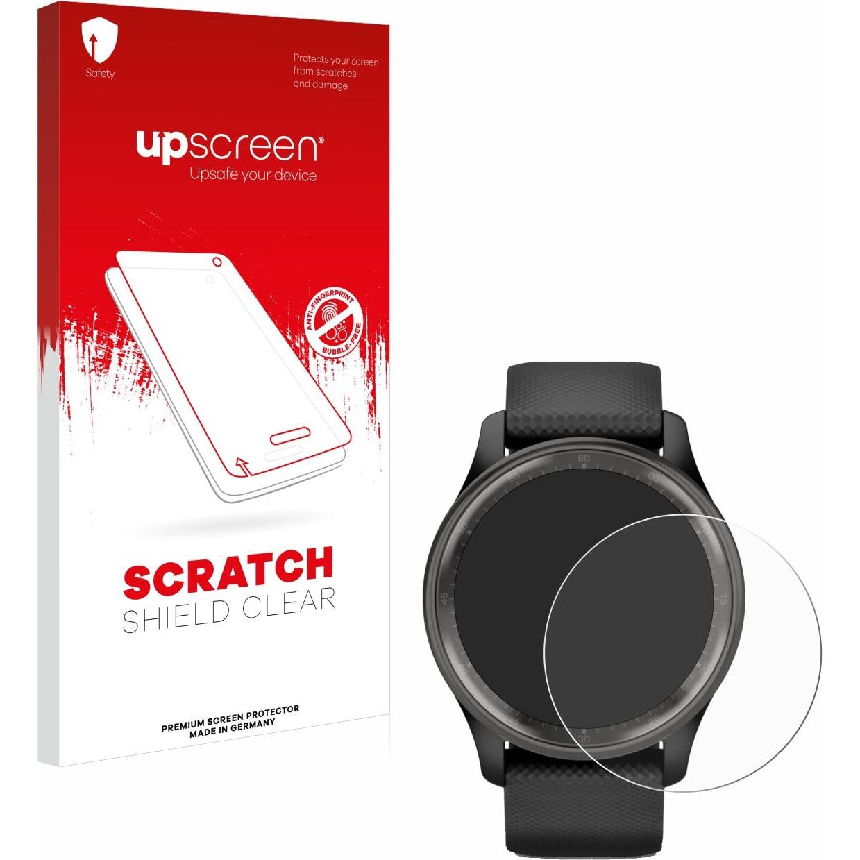 upscreen Scratch Shield Displayschutz, Smartwatch Schutzfolie, Transparent