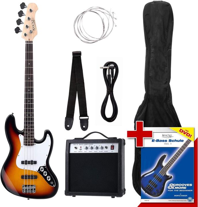 Rocktile Groovers Pack JB EBass Complete Set (Electric bass, Maple, Rosewood, Solid wood)