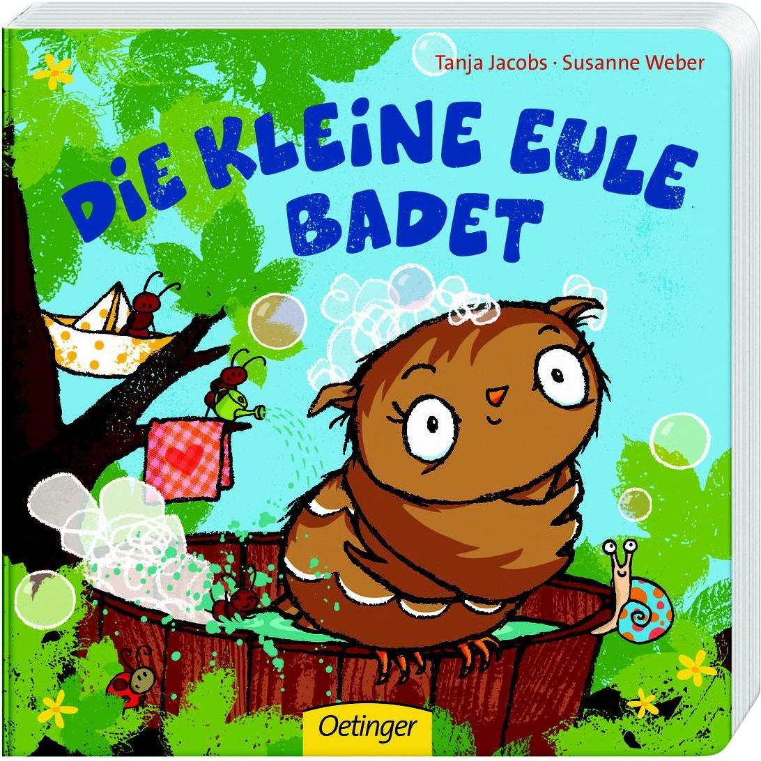 Oetinger, Babybücher, Die kleine Eule badet (Deutsch)