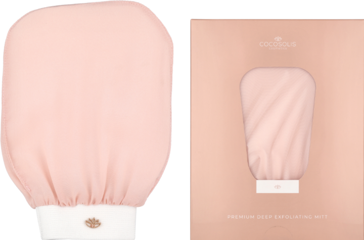 Actual product image Cocosolis PREMIUM deep exfoliating mitt 1 u