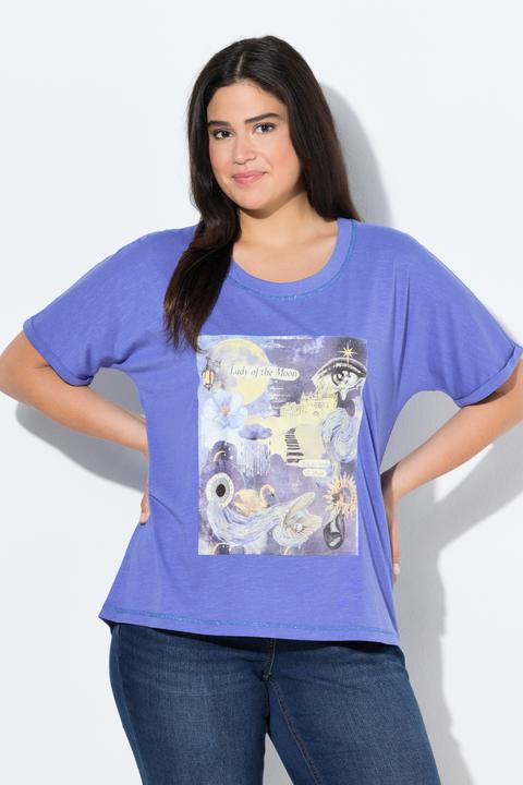 Produktbild Ulla Popken T-Shirt, Oversized, Rundhals, Halbarm, Modalmix (58)