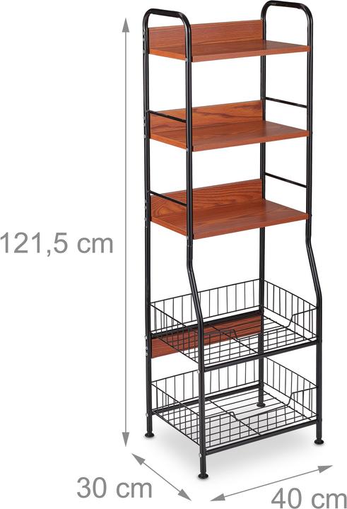 Produktbild Relaxdays Küchenregal (40 x 30 x 121.50 cm)