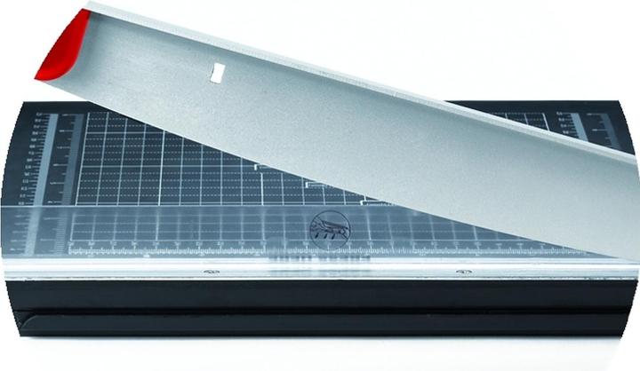 Image du produit Ecobra Machine de coupe double Dimensions de la table mm : 520 x 270 x 70, hauteur de coupe : max. 1,0 mm (10 feuilles, A4)