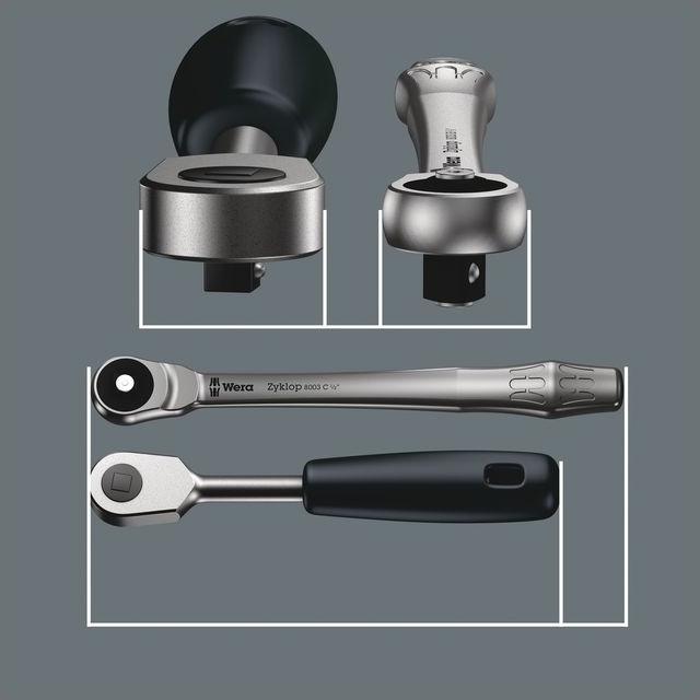 Actual product image Wera 8003 A Zyklop Metal Ratchet (1/4")