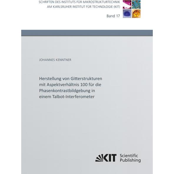 Herstellung von Gitterstrukturen mit Aspektverhältnis 100 für die Phasenkontrastbildgebung in einem, Fachbücher von Joha...