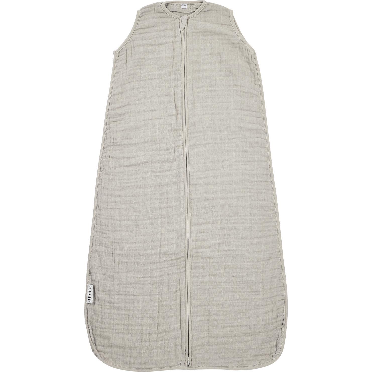 Meyco, Babyschlafsack, Baby Uni schlafsack - pre-washed musselin - greige - 70cm (70 cm)