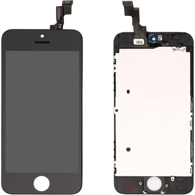 Thumbnail - Générique LCD-Bildschirm Für iPhone 5S / SE Schwarz (Display), Mobilgerät Ersatzteile