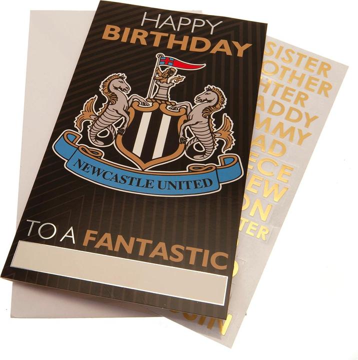 Image du produit Newcastle United FC - Carte d'anniversaire avec autocollants