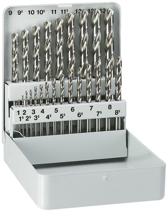 Actual product image Alpen Twist drill set (1 mm, 1.5 mm, 2 mm, 2.5 mm, 3 mm, 3.5 mm, 4 mm, 4.5 mm, 5 mm, 5.5 mm, 6 mm, 6.5 mm, 7 mm, 7.5 mm, 8 mm, 8.5 mm, 9.5 mm, 9 mm, 10 mm, 10.5 mm, 11 mm, 11.5 mm, 12 mm, 12.5 mm, 13 mm)