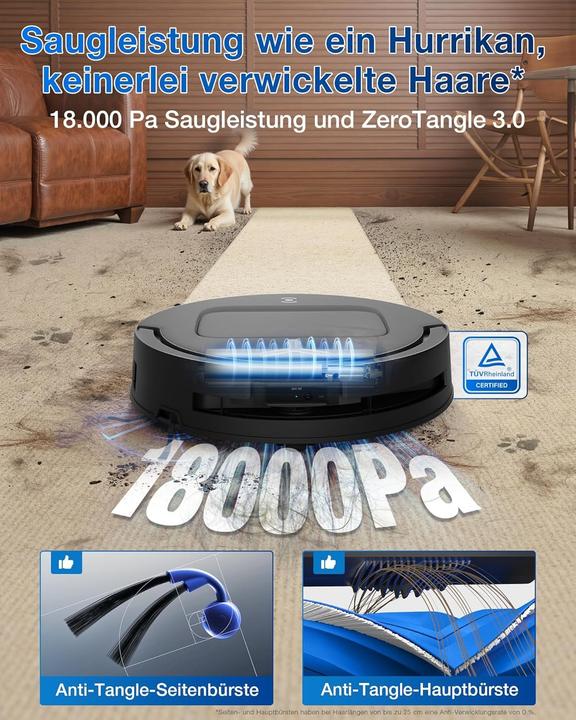 Produktbild Ecovacs T80 Omni (18000 Pa, Wischrolle)