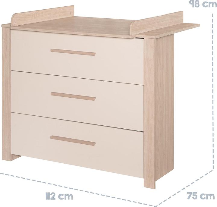 Image du produit Roba Wickelkommode breit inkl. Wickelansatz Momo