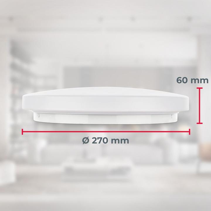Produktbild B.K.Licht LED Deckenleuchte,Sensor,weiss, LED/12W (1300 lm)