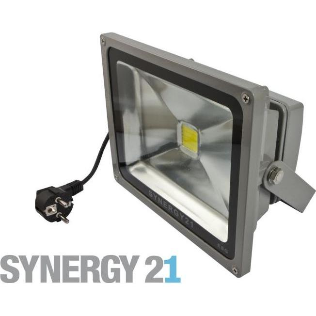 Synergy 21, Arbeitsleuchte, LED Spot Outdoor Baustrahler 50W schwarzes GehÃ¤use - neutralweiÃ V2 (6500 lm)