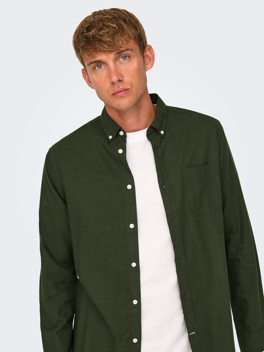 Produktbild Only & Sons Normal geschnitten Hemdkragen Hemd Hemd (L)