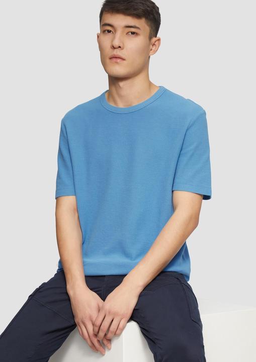 Produktbild S.Oliver T-Shirt T-Shirt aus Baumwolle mit Waffelstruktur (XXL)