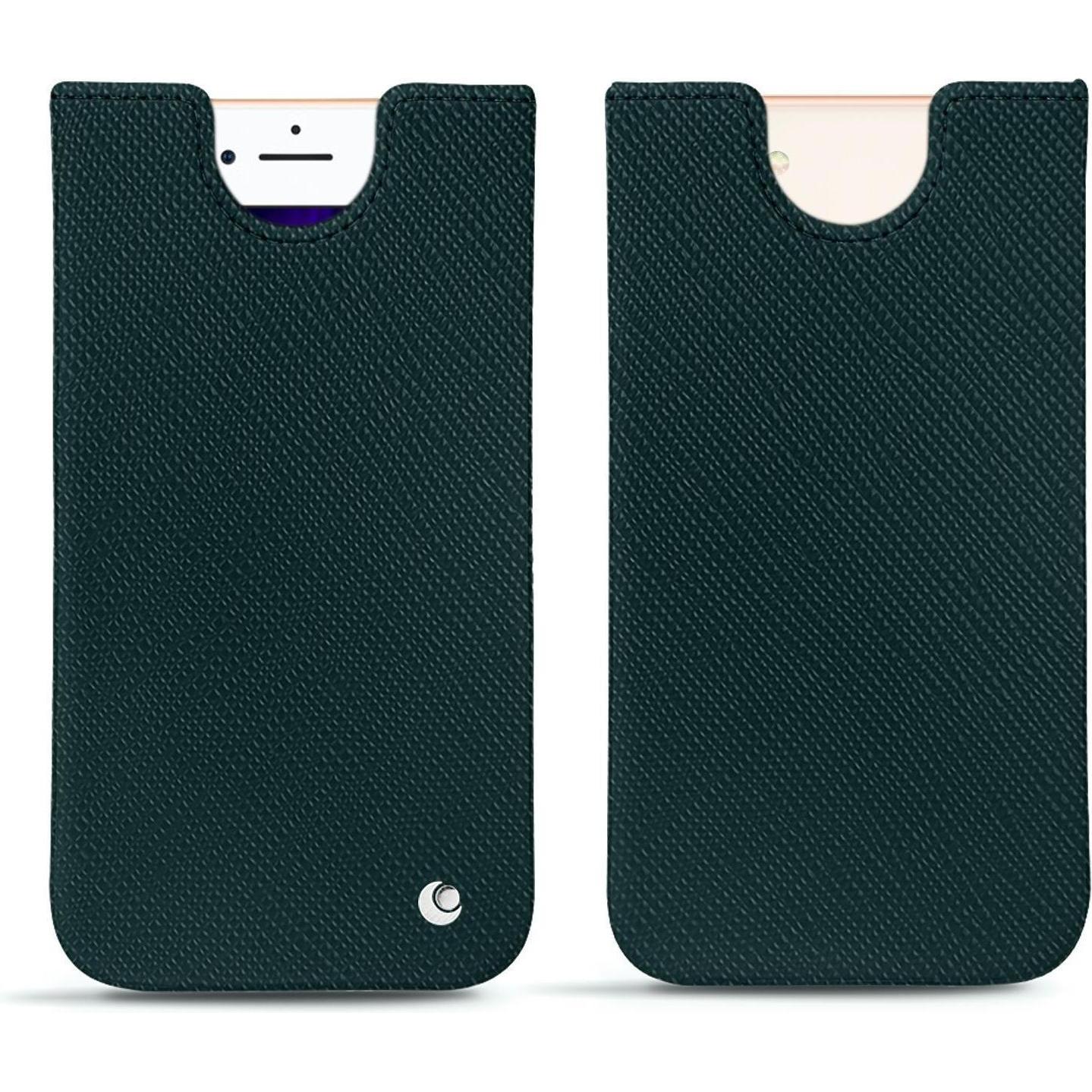 Noreve Lederschutzhülle (Apple iPhone 8), Smartphone Hülle, Grün