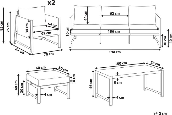 Produktbild Beliani Nola