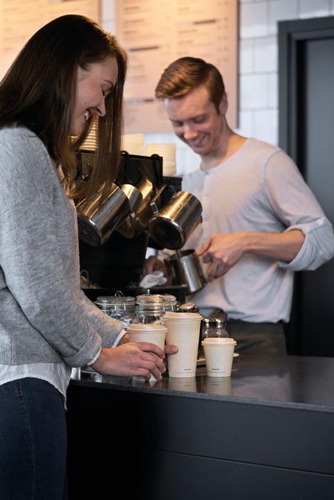 Actual product image Duni Mug Sweet Bagasse/PLA 1.2dl (50 x)