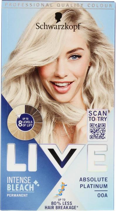 Actual product image Schwarzkopf Live Color 00A (Blond)