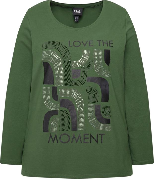 Immagine prodotto Ulla Popken Maglia classica con stampa grafica, scollo a girocollo e maniche lunghe (42, 44)
