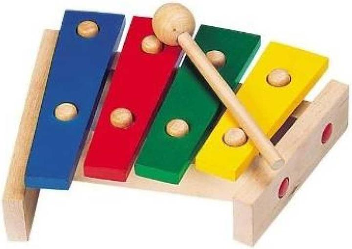 Produktbild Goki Holz-Xylophon 4 Töne (Deutsch, Englisch, Französisch, Italienisch)