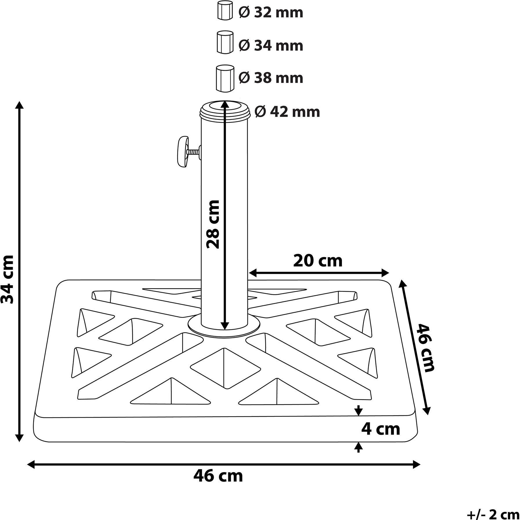 Thumbnail - Beliani, Sonnenschirmständer, Chieti