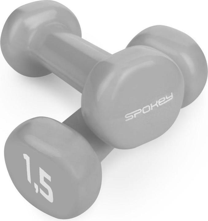Image du produit Spokey Vinyl Dumbbells Set 2 X 1,5 kg Grey (2 x 1,5 kg)
