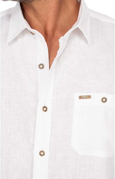 Immagine prodotto Stockerpoint Klederdrachthemd voor heren, wit, L (L)