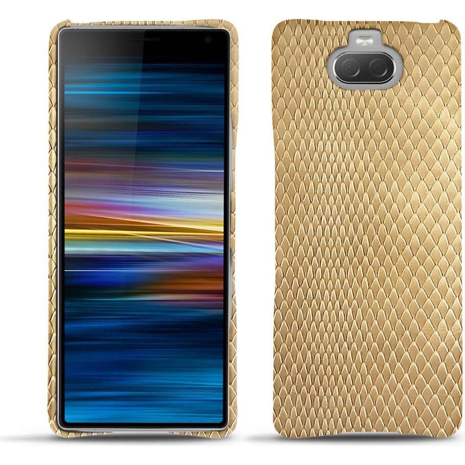 Noreve Lederschutzhülle (Sony Xperia 10 Plus), Smartphone Hülle, Beige