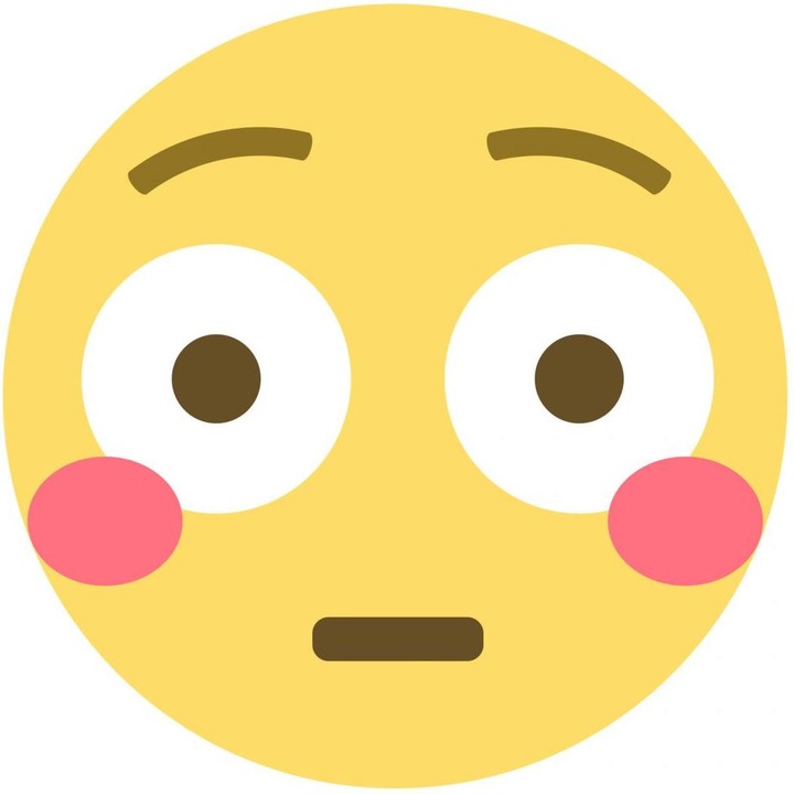 Image du produit Emojione Emoji visage rougi (40 x 40 cm)