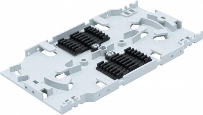 Image du produit Dexlan Cassette d'épissure fibre optique pour 12 fibres, avec 2 supports d'épissure fibre optique 6x (0.16 m)