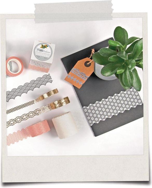 Produktbild Folia Washi Dekor Spitzenbordüre Set