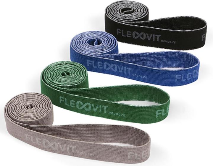 Flexvit Powerbands Set (1 m, Extra Stark, Leicht, Mittel, Stark)
