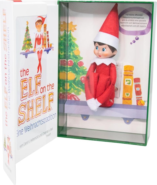 Image du produit Elf on the Shelf fille avec livre, version allemande